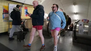 No Pants? No Problem. London Subway Riders Bare their Legs to Brighten a Gray Winter Day