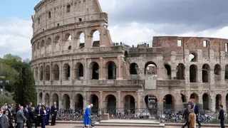 UK Royals Meet Italy's President and Enjoy a Special Tour of Rome's Colosseum